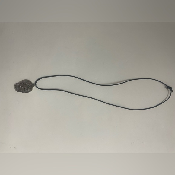 El Jimador Tequila Sugar Skull Necklace Silver Charm Adjustable - Picture 4 of 4